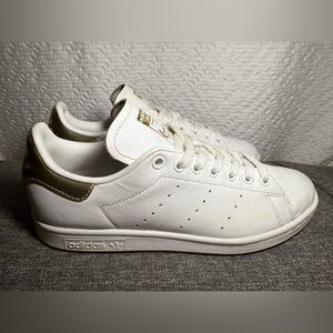 Adidas Stan Smith White Gold Metallic SZ W9.5 M 8